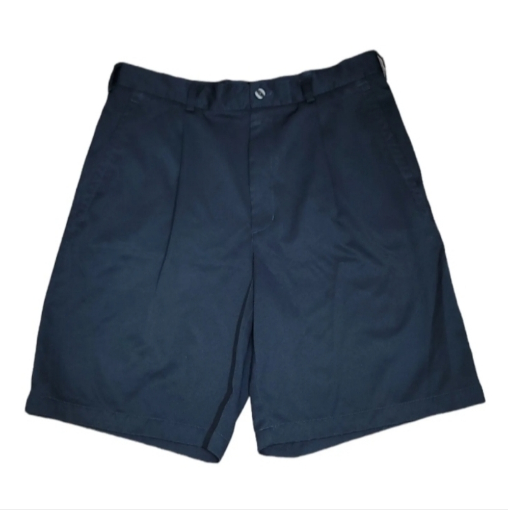Nike Golf Men's Shorts Sz 36‎ Blue Pleated FitDry